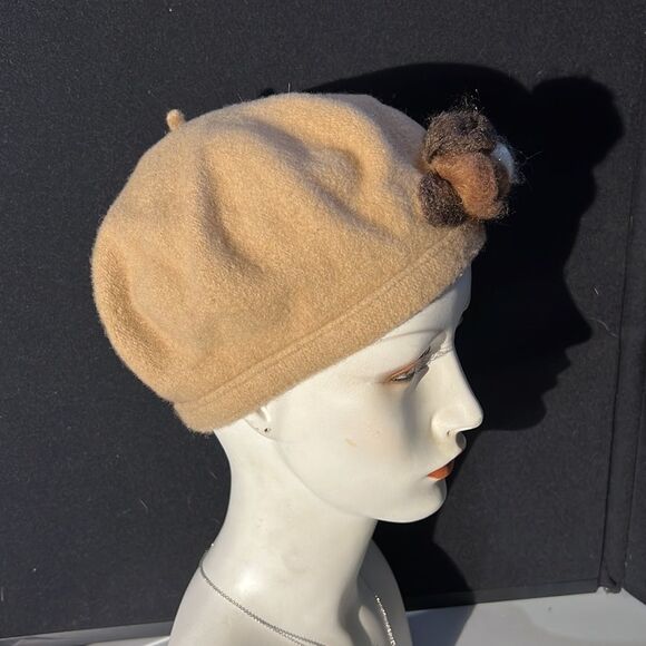Bundle Sale 3 for $15 | Adult Toucan Collection New York Beige Hat With Flowers - Picture 3 of 9
